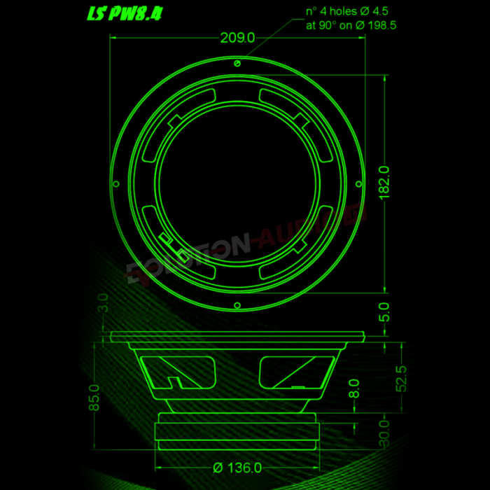 coppia-mid-woofer-20-cm-loudest-sound-professionali-ls-pw84-600-watt-spl-audio (3) Loudest Sound LS PW8.4 600 Watt Spl COPPIA - immagine 4