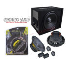 Ground Zero GZIB 30BR-ACT Subwoofer Amplificato + Ground Zero GZIC 165.2 Kit 2 Vie 16 Cm + Kit Cavo GZPK 20X-II