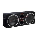 VIBE SLICKV12TA-V2 Subwoofer con Amplificatore in cassa Reflex Doppio 30 Cm Slim
