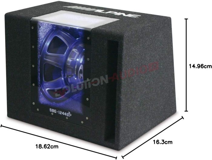 Alpine SBG-1224BP 2ohm Subwoofer DA 30 in cassa BandPass 800W Max - immagine 3