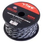 Cavo VIBE Audio – CLSPK1.5GREY-V4 Bobina 60 Metri Cavo Casse 2 x 1,5 mm² OFC 100% Rame – Nero/Grigio