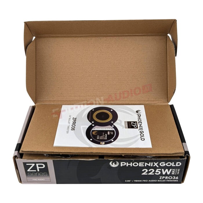 Phoenix Gold ZPRO36 – Coppia Tweeter Professionali da 3,8" 225W 4 Ohm - immagine 8