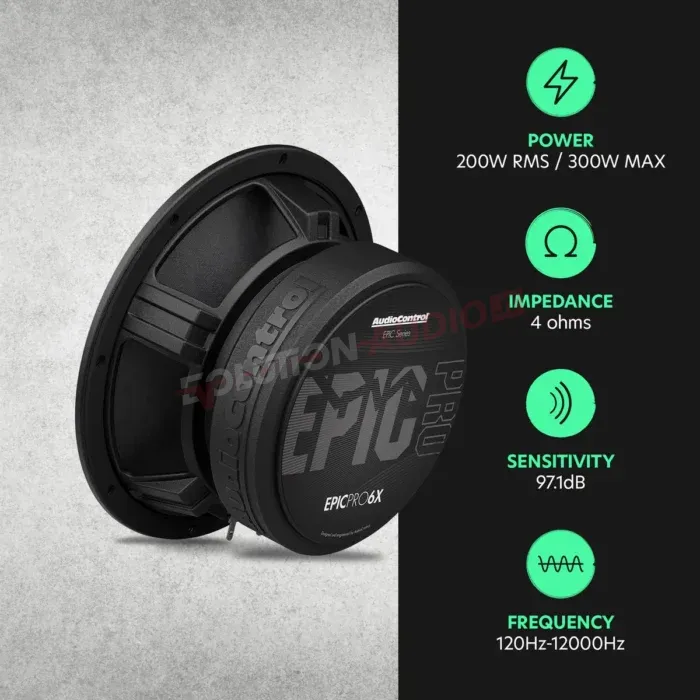 AudioControl EPICPRO6X – Altoparlanti Midrange 6,5” 200W RMS 4 Ohm – Coppia - immagine 6