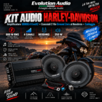 kit Harley-Davidson Amplificatore SD800.4 evox2 + Coassiale 2vie Neodimio 250watt + Cablaggio