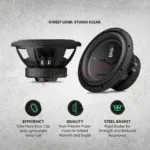 AudioControl EPICX10D4 Subwoofer Auto 25 cm 500W RMS 750W Max Doppia Bobina 2+4 Ohm - immagine 8