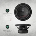AudioControl EPICX8-D4 – Subwoofer 8" 400W RMS / 600W Max Doppia Bobina 4 Ohm - immagine 6